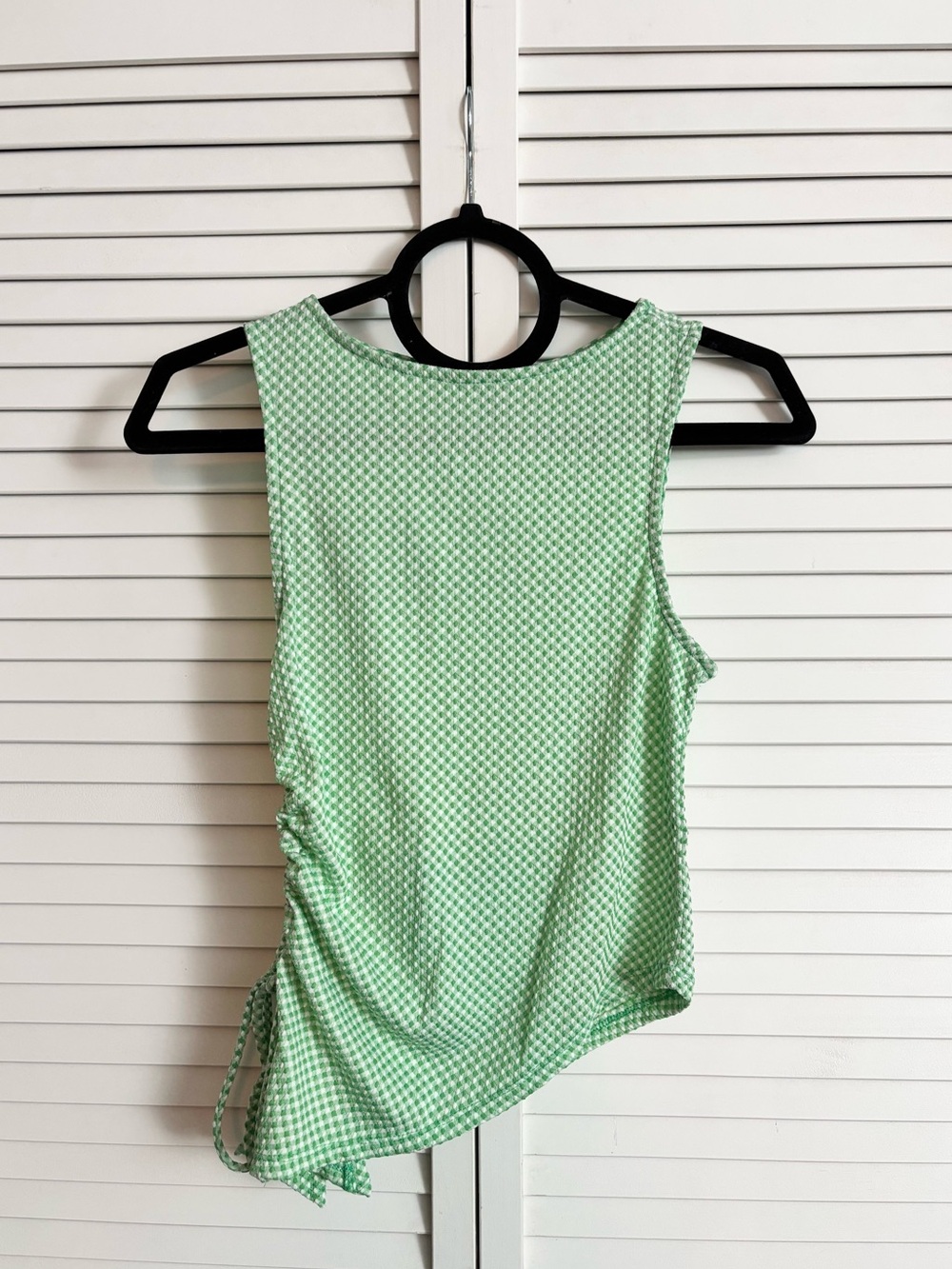 Wild Fable Women’s Sleeveless Light Green Gingham Tank Top, Size: Small, NWOT